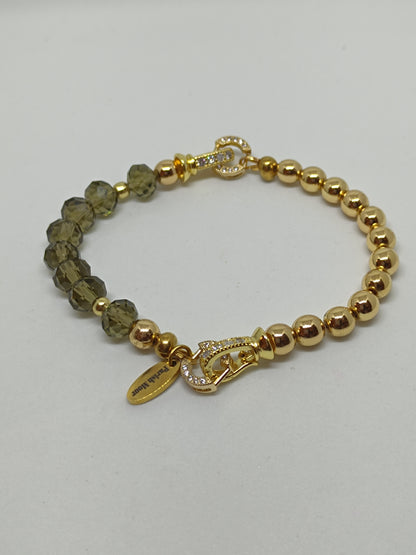 Olive Gold Base Bracelet | Gold Base Bracelet | Parish Moor Jewellery