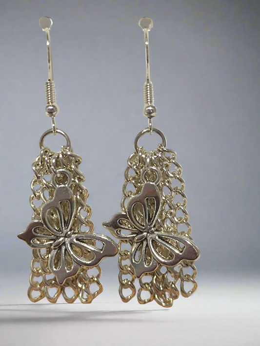 Dangling Butterfly Earrings | Butterfly Earrings|Parish Moor Jewellery